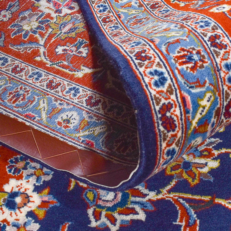 Dywan perski - Keshan - 350 x 255 cm - ciemnoniebieski