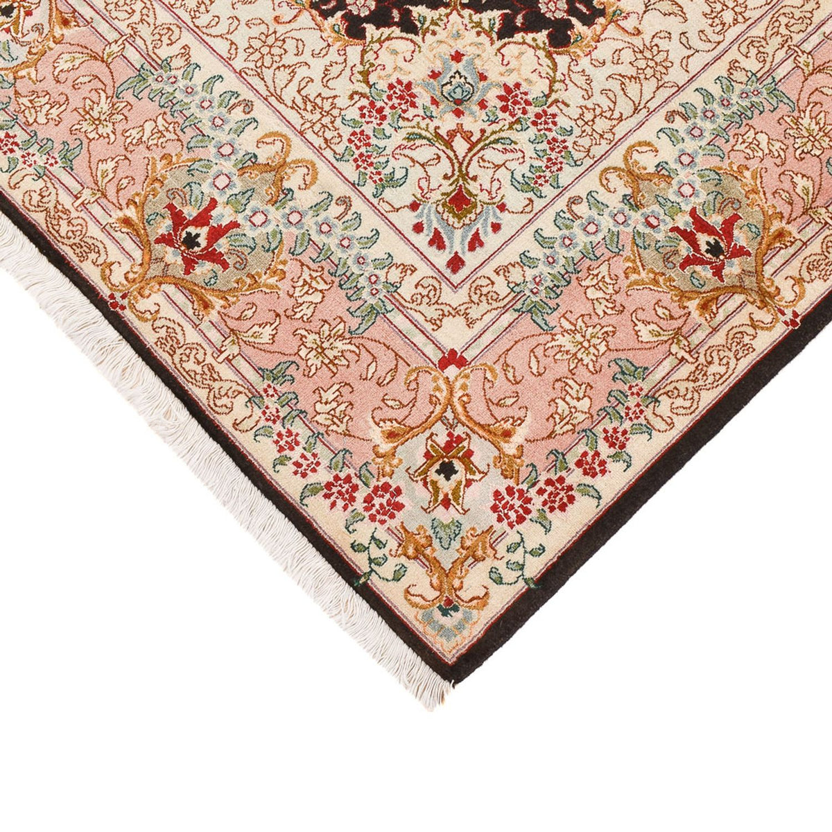 Dywan perski - Tabriz - Królewski - 210 x 151 cm - ciemnoniebieski