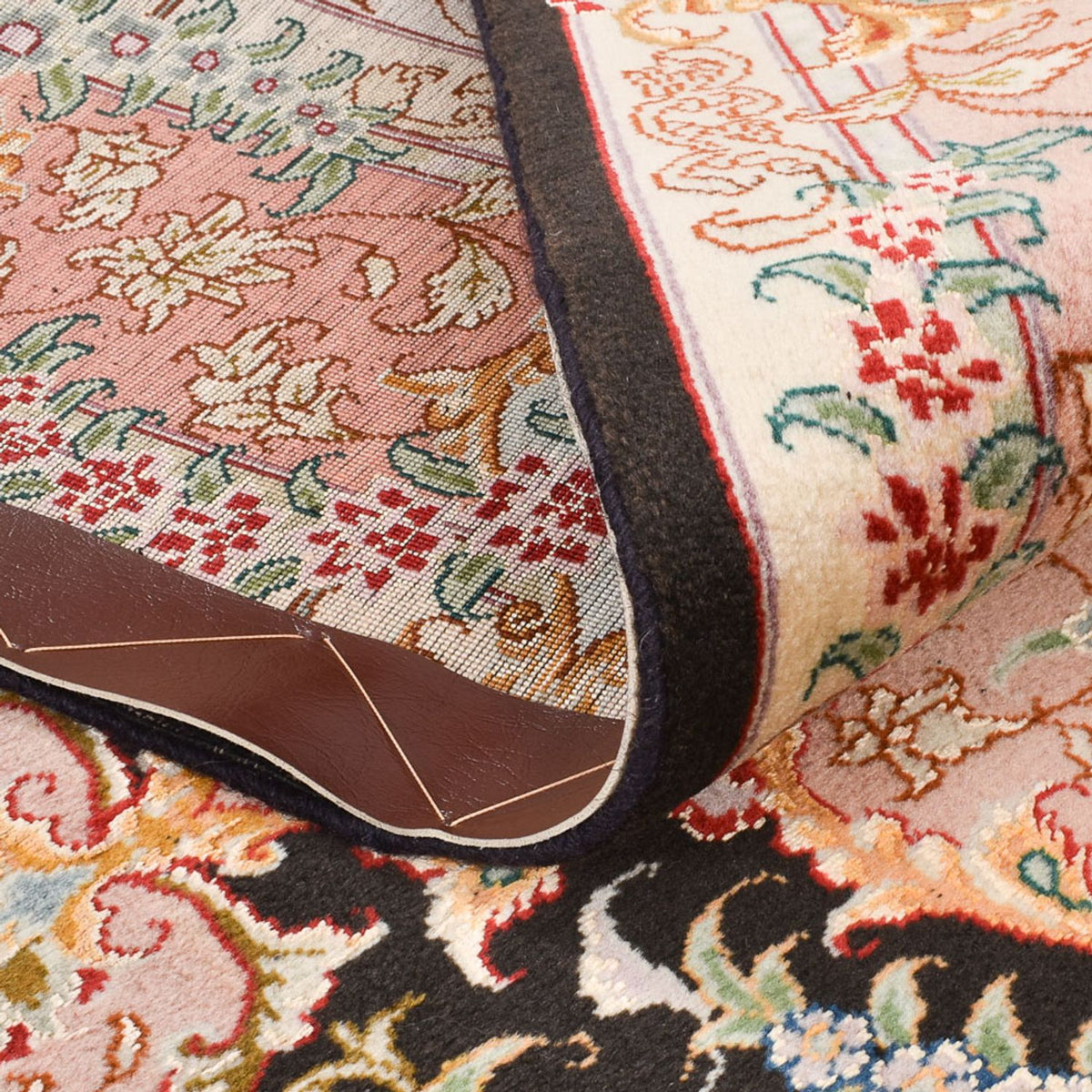 Dywan perski - Tabriz - Królewski - 210 x 151 cm - ciemnoniebieski