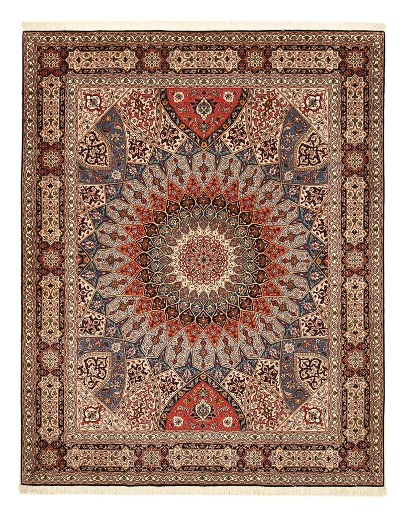 Dywan perski - Tabriz - Królewski - 255 x 205 cm - ciemny beż