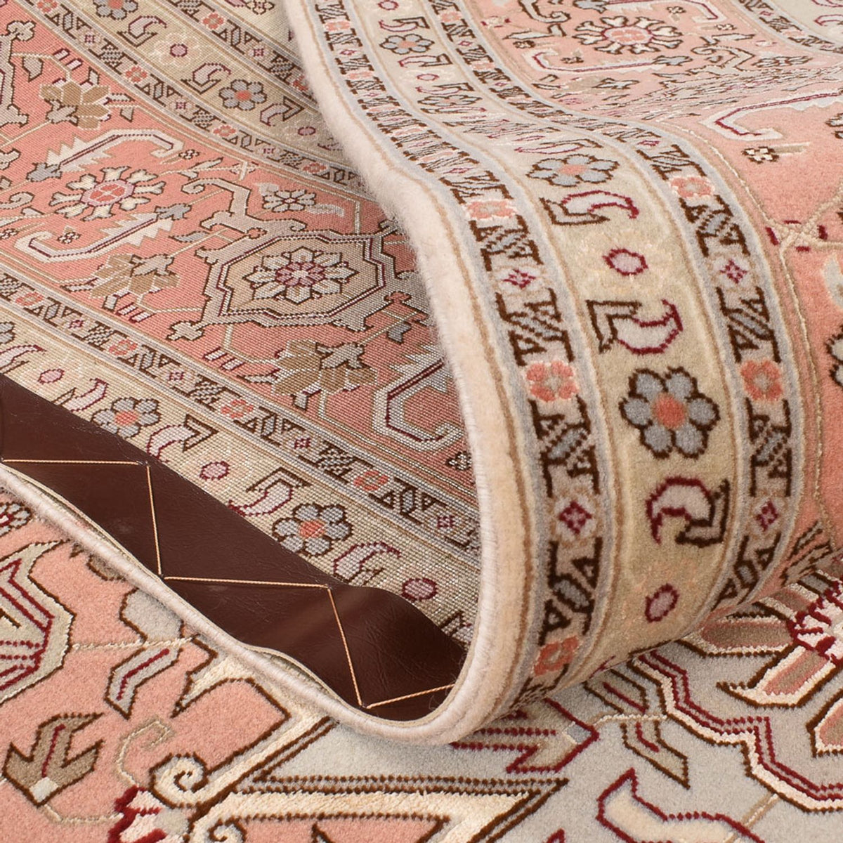 Dywan perski - Tabriz - Królewski - 312 x 205 cm - piaskowy