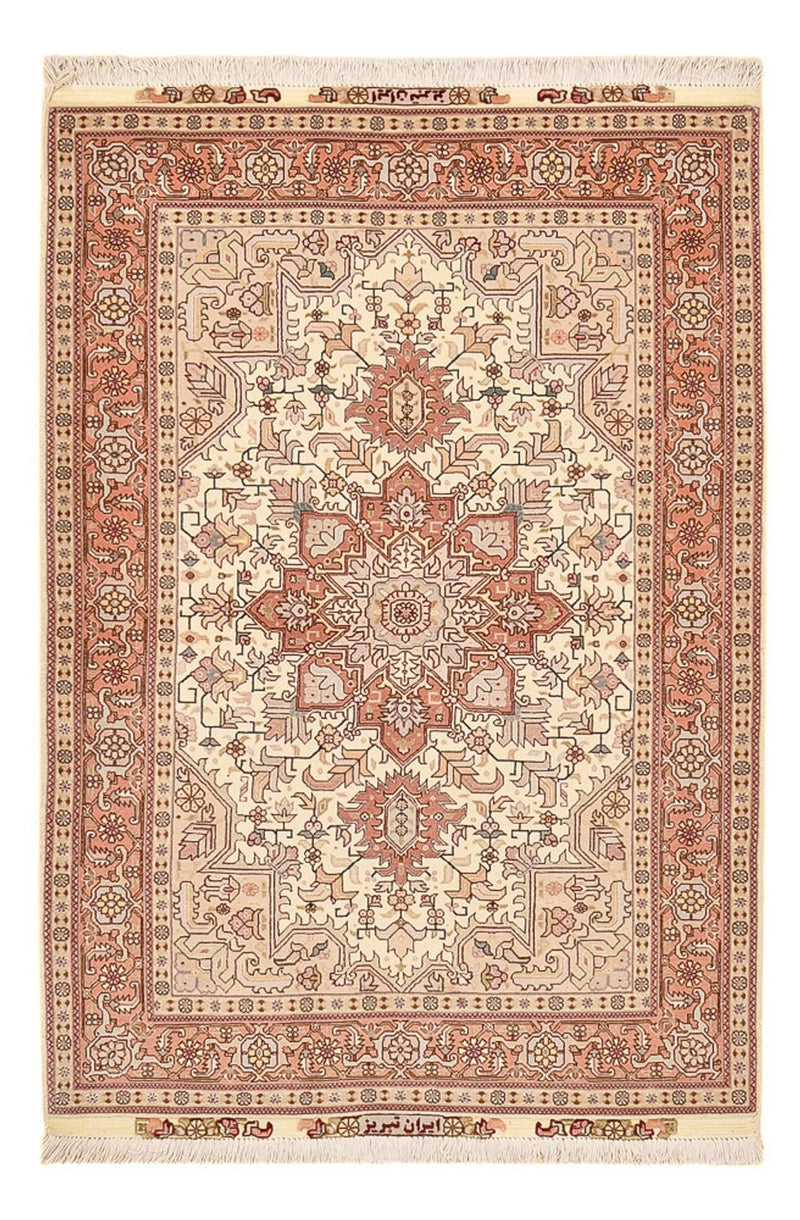 Dywan perski - Tabriz - Królewski - 161 x 105 cm - jasna czerwień