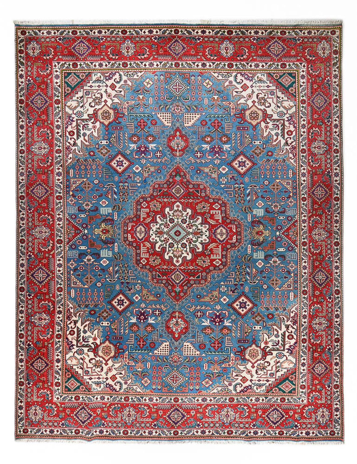 Dywan perski - Tabriz - Królewski - 400 x 312 cm - niebieski