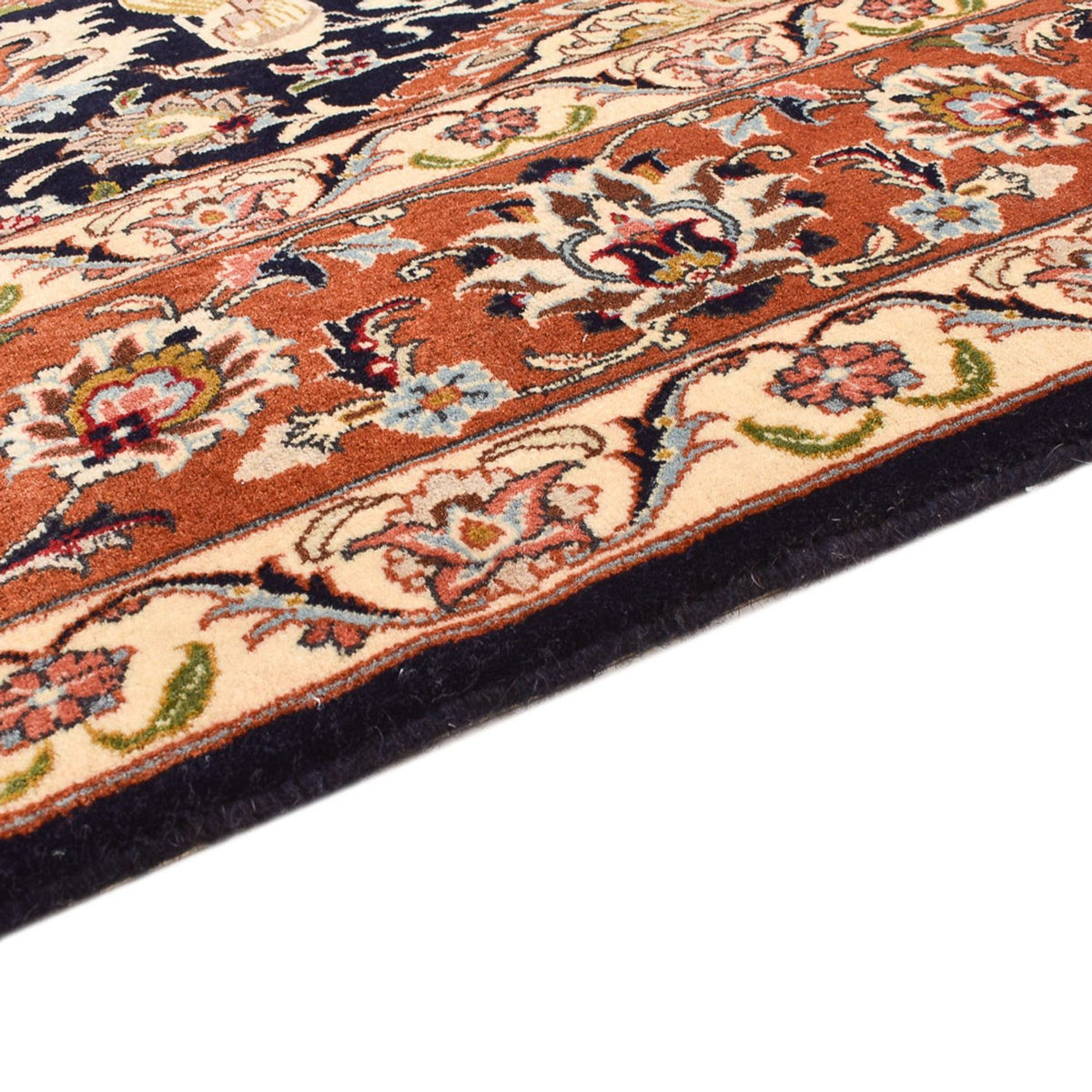 Dywan perski - Bijar - 237 x 178 cm - ciemnoniebieski