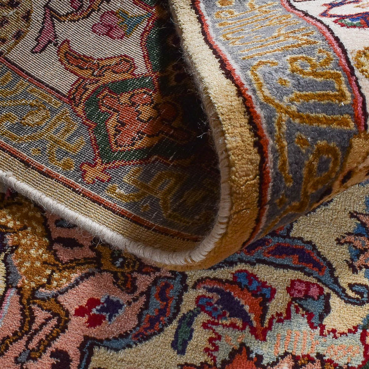 Dywan perski - Keshan - 332 x 241 cm - piaskowy