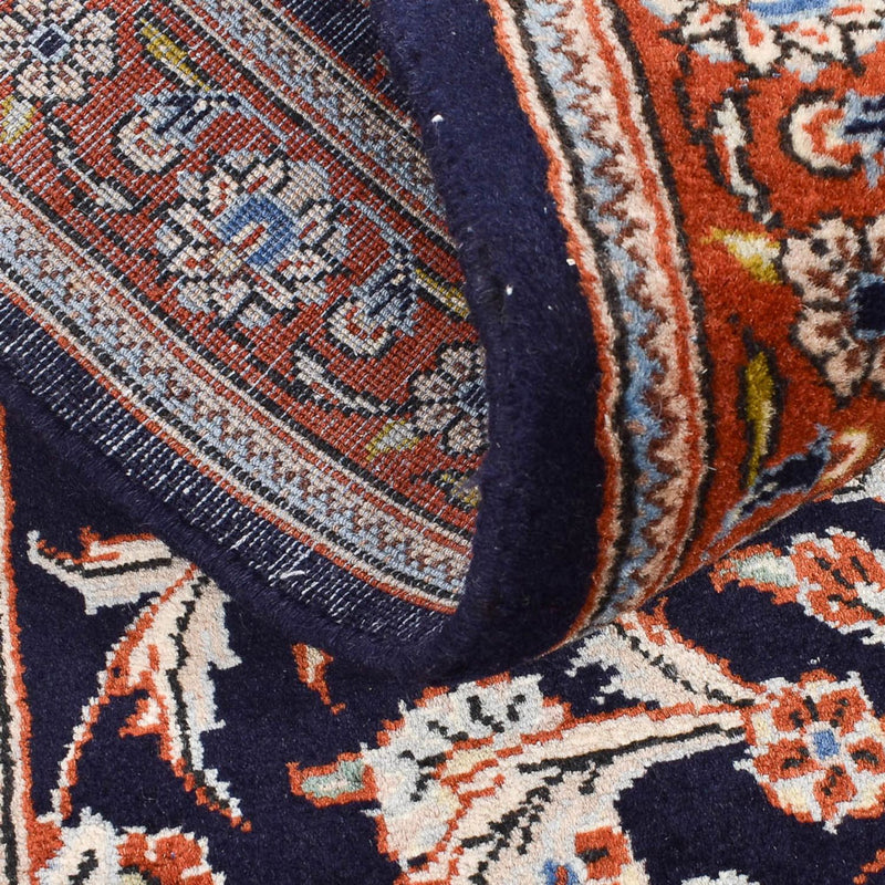 Biegacz Dywan perski - Keshan - 338 x 78 cm - ciemnoniebieski