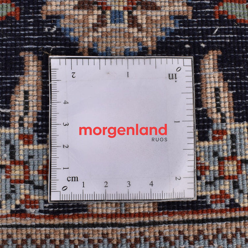 Biegacz Dywan perski - Keshan - 338 x 78 cm - ciemnoniebieski