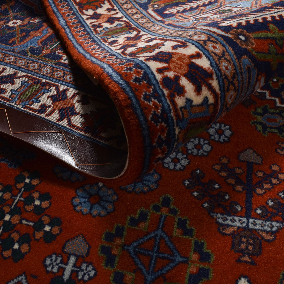 Dywan perski - Bijar - 298 x 217 cm - ciemna czerwień