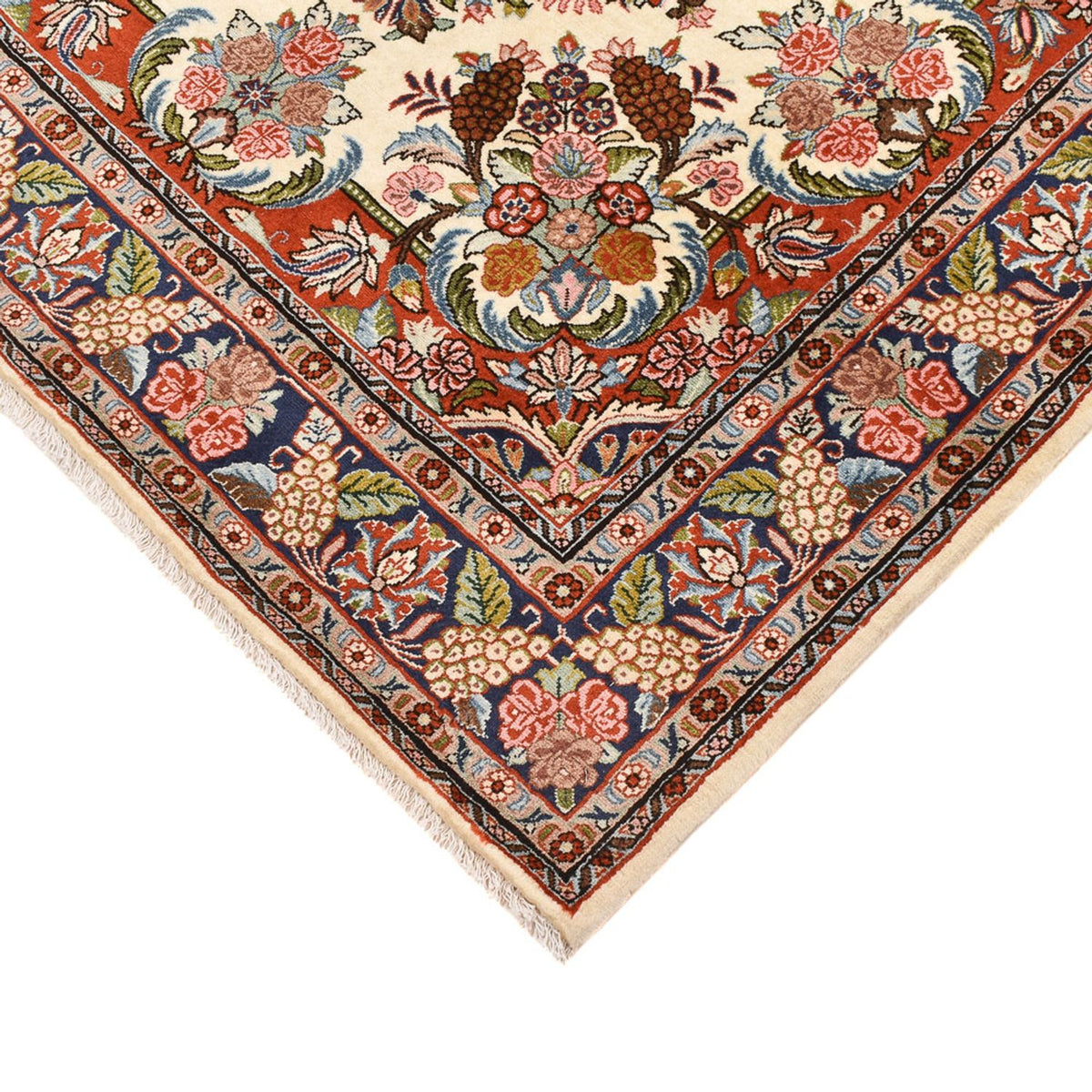 Dywan perski - Bijar - 204 x 138 cm - jasny beż