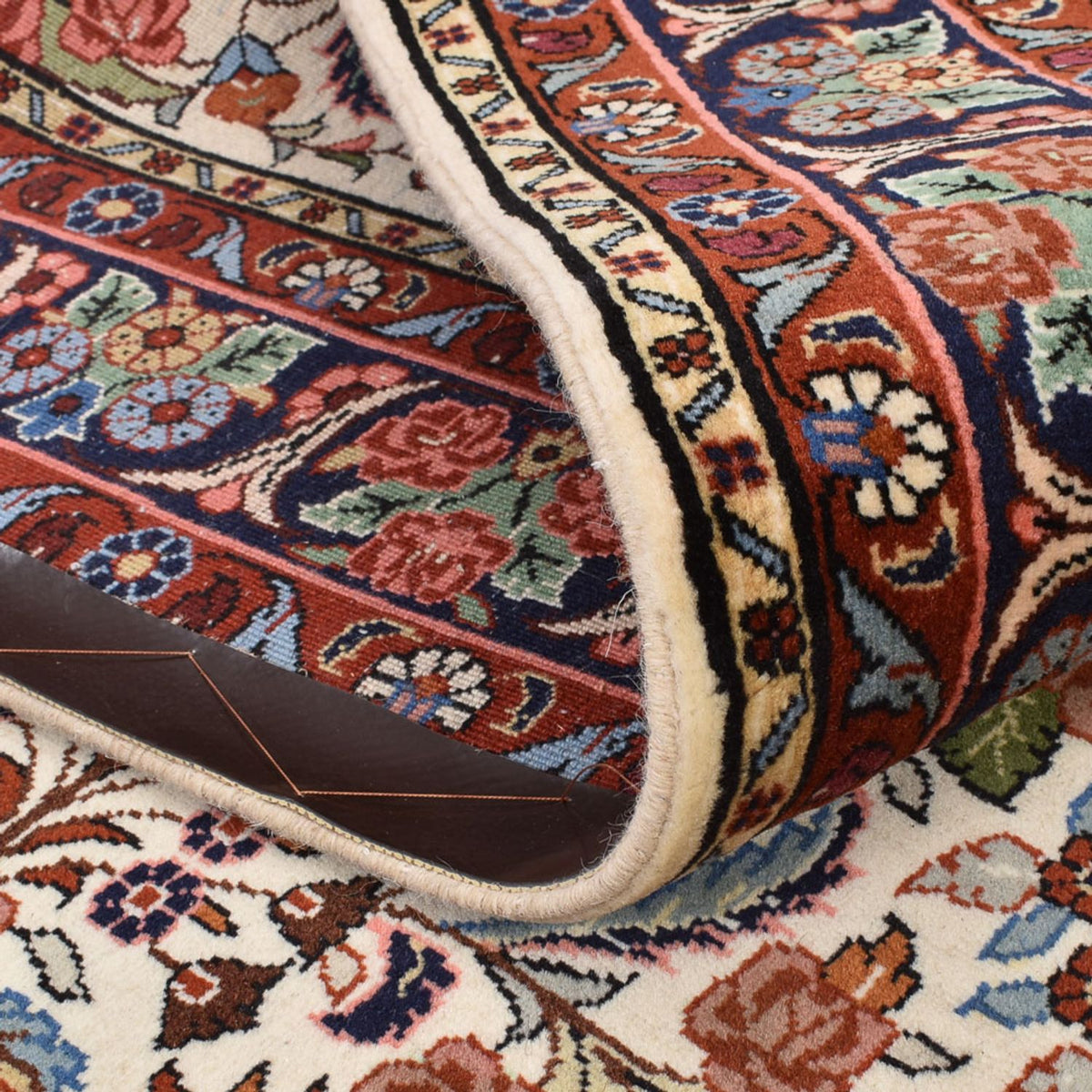 Dywan perski - Bijar - 211 x 135 cm - kremowy