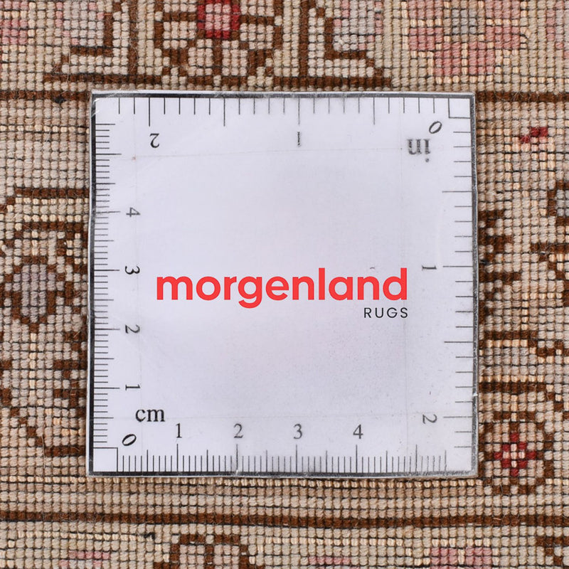 Biegacz Dywan perski - Tabriz - Królewski - 305 x 80 cm - jasny beż