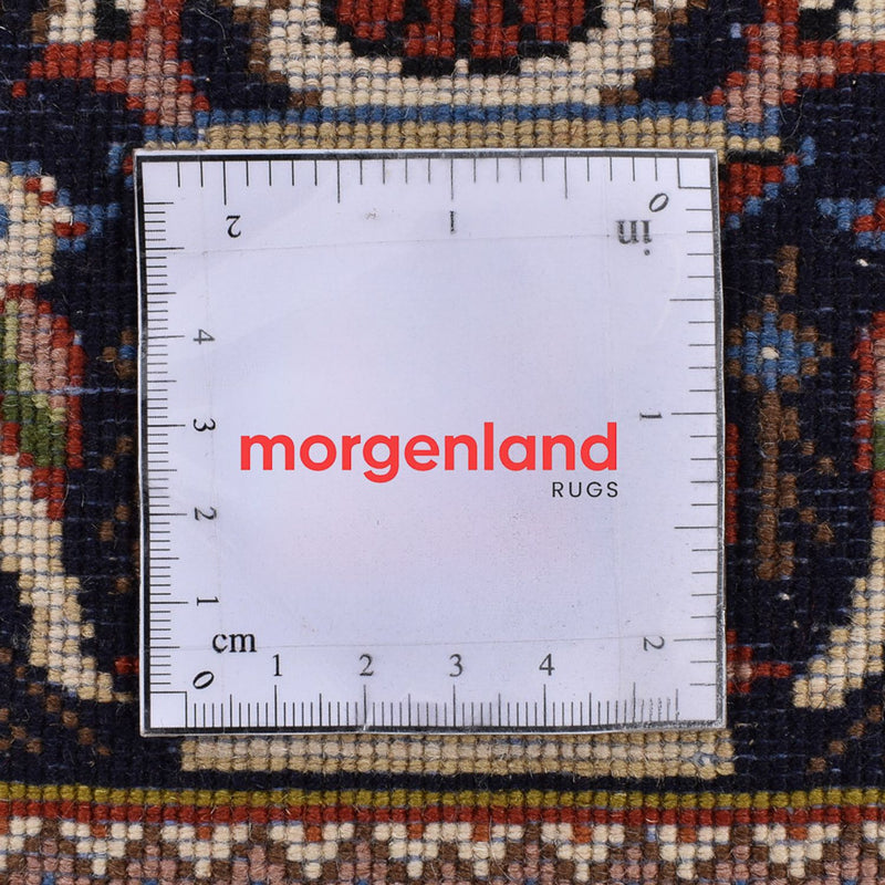 Biegacz Dywan Gabbeh - Kashkuli perski - 202 x 81 cm - ciemnoniebieski