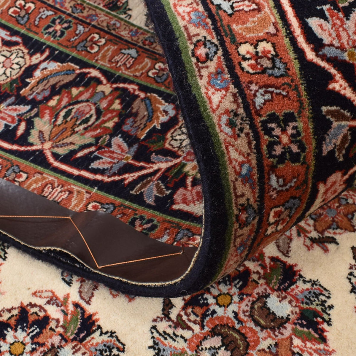 Dywan perski - Bijar - 203 x 149 cm - ciemny beż