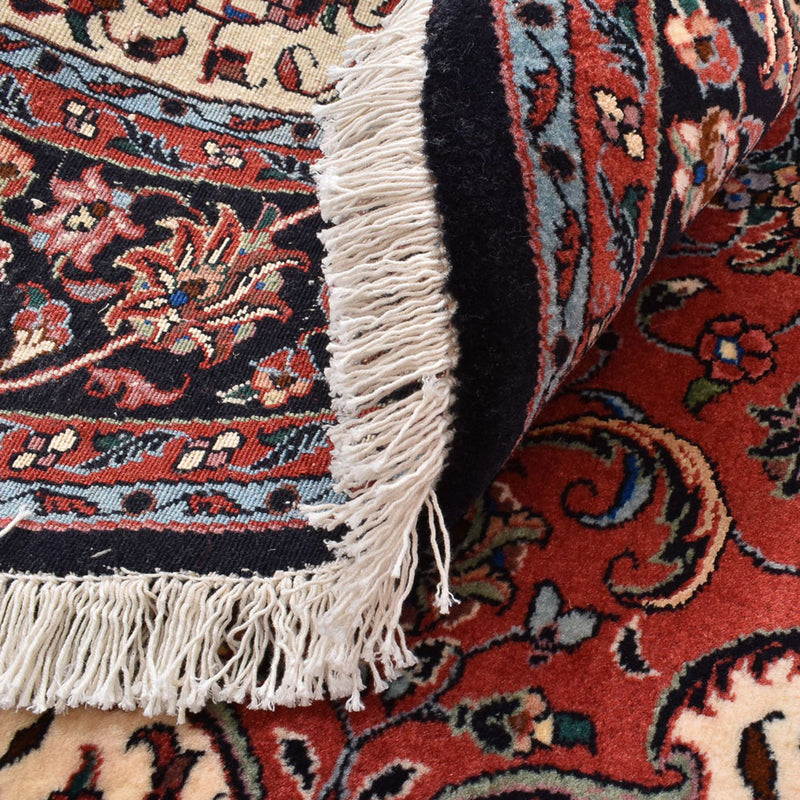 Dywan perski - Bijar okrągły  - 150 x 150 cm - czerwony