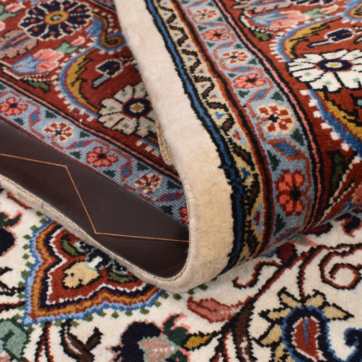 Dywan perski - Bijar - 209 x 139 cm - kremowy