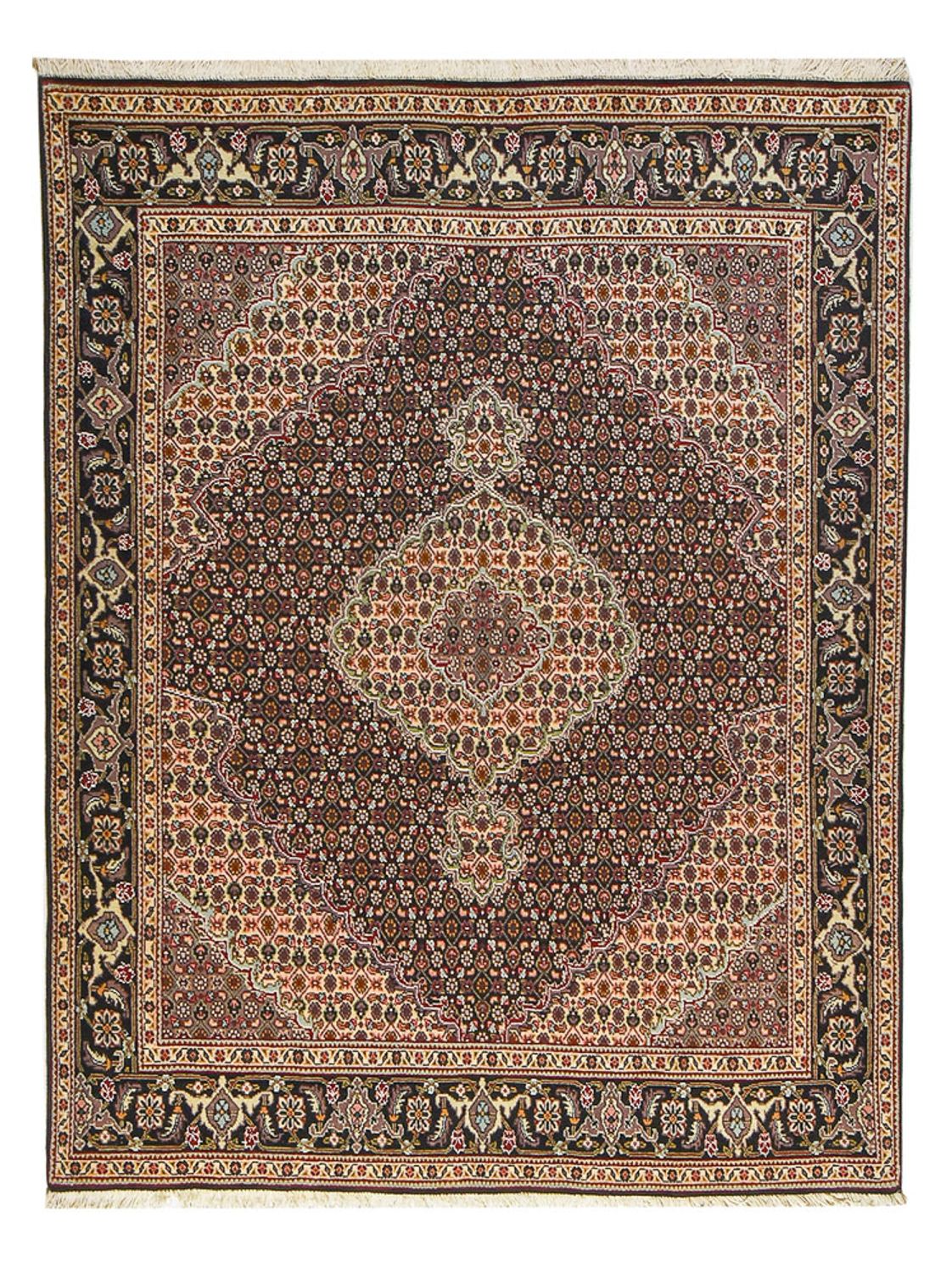 Dywan perski - Tabriz - Królewski - 202 x 152 cm - rdza