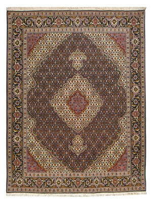 Dywan perski - Tabriz - Królewski - 202 x 152 cm - rdza