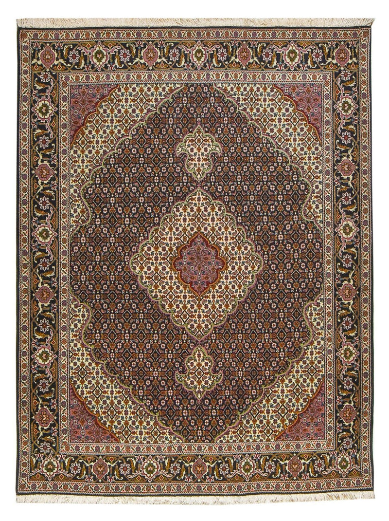 Dywan perski - Tabriz - Królewski - 202 x 152 cm - rdza