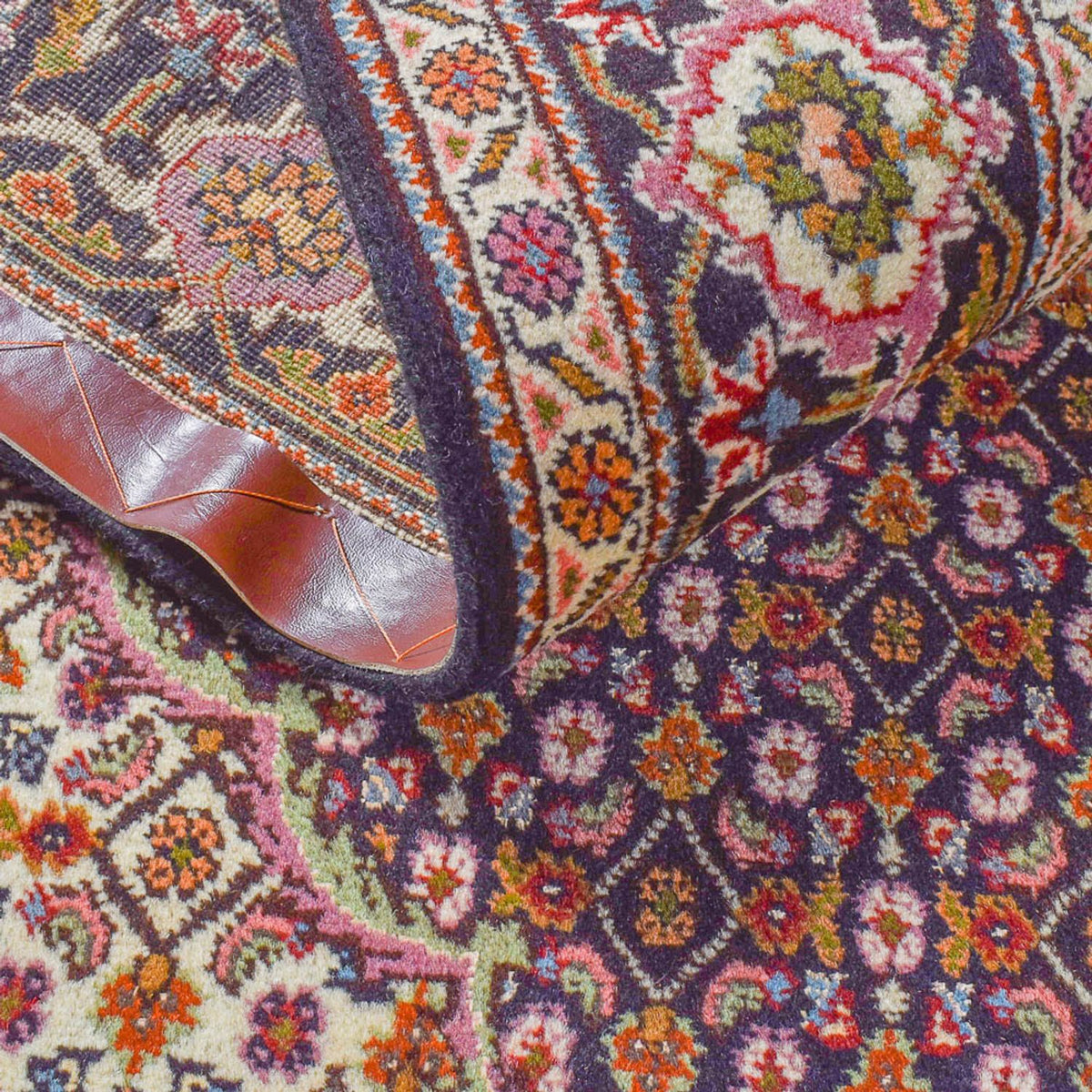 Dywan perski - Tabriz - Królewski - 202 x 152 cm - rdza