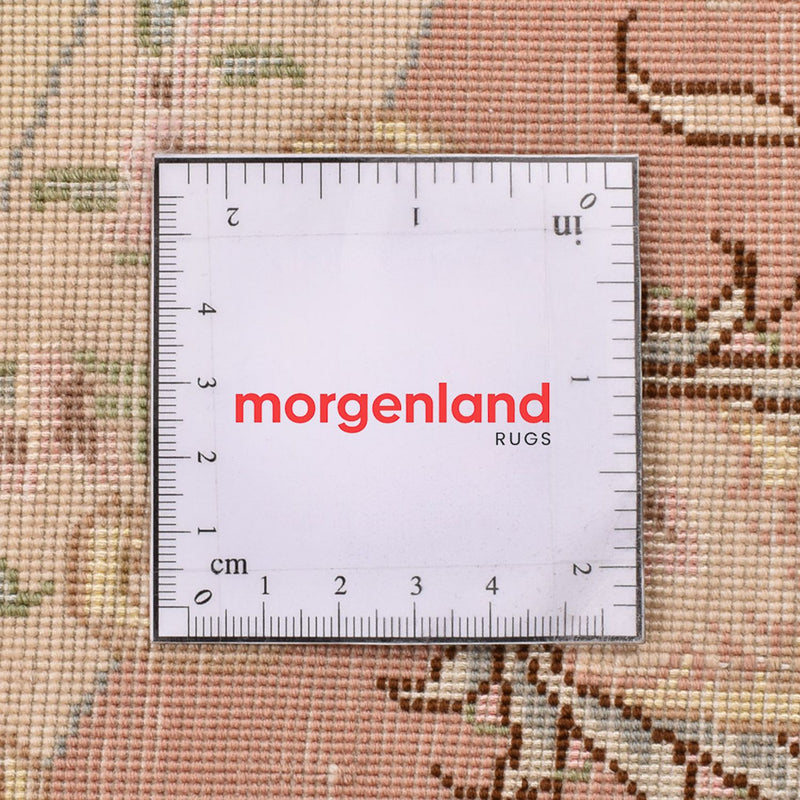 Dywan perski - Tabriz - Królewski okrągły  - 150 x 150 cm - beżowy