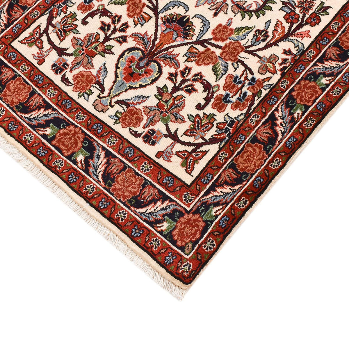 Biegacz Dywan perski - Bijar - 316 x 76 cm - beżowy