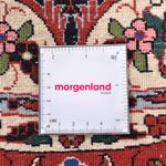 Dywan perski - Bijar okrągły  - 155 x 155 cm - ciemna czerwień