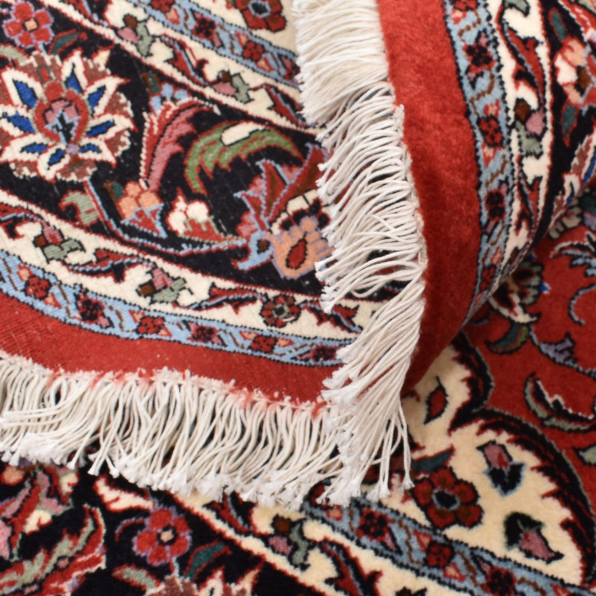 Dywan perski - Bijar okrągły  - 145 x 145 cm - czerwony