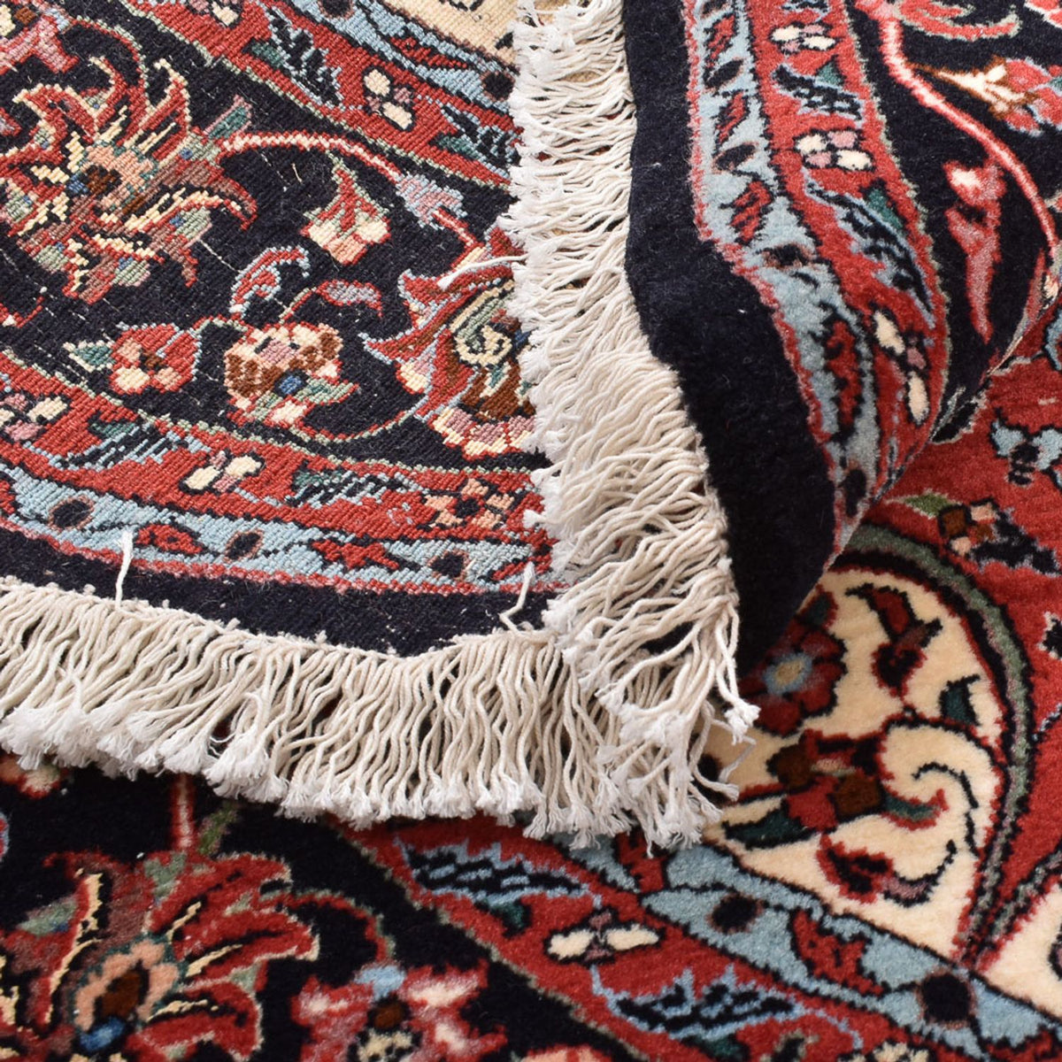 Dywan perski - Bijar okrągły  - 154 x 154 cm - czerwony