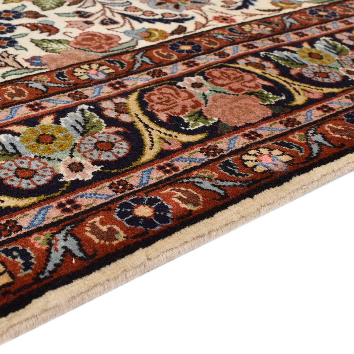 Dywan perski - Bijar - 206 x 137 cm - kremowy