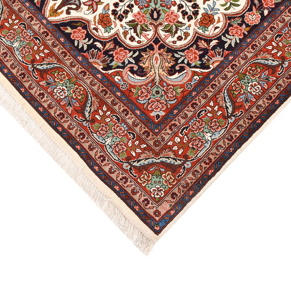 Dywan perski - Bijar - 220 x 132 cm - kremowy