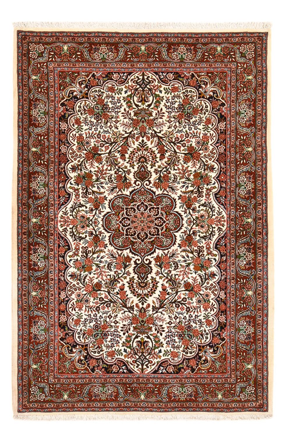 Dywan perski - Bijar - 208 x 137 cm - kremowy