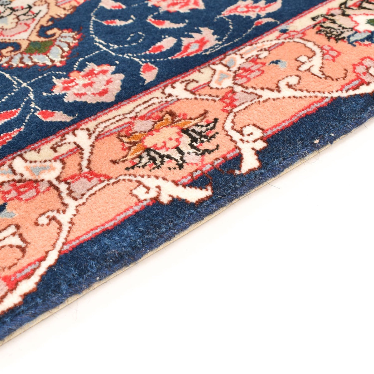 Dywan perski - Tabriz - Królewski - 91 x 59 cm - ciemnoniebieski