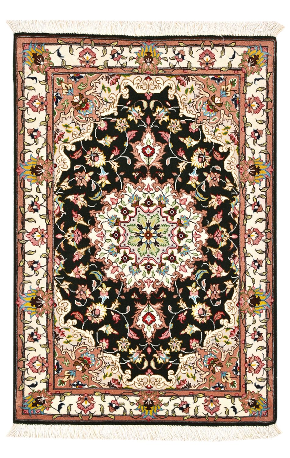 Dywan perski - Tabriz - Królewski - 90 x 60 cm - ciemnoniebieski