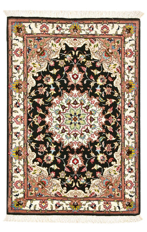 Dywan perski - Tabriz - Królewski - 90 x 60 cm - ciemnoniebieski