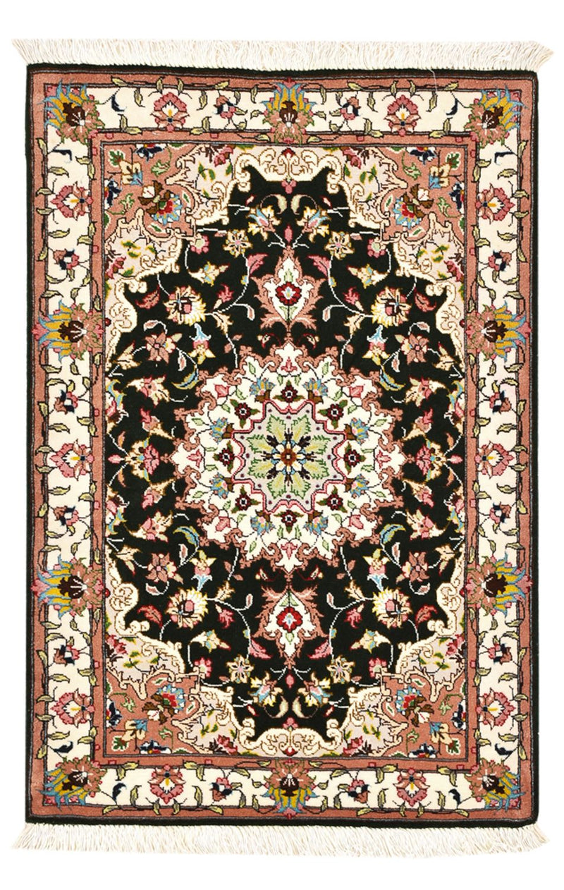 Dywan perski - Tabriz - Królewski - 90 x 60 cm - ciemnoniebieski