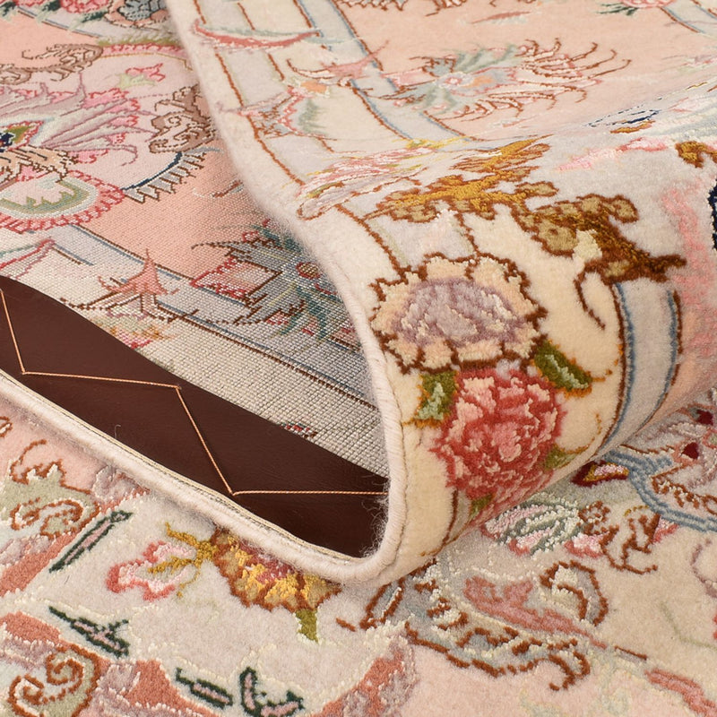 Dywan perski - Tabriz - Królewski - 312 x 202 cm - ciemny beż