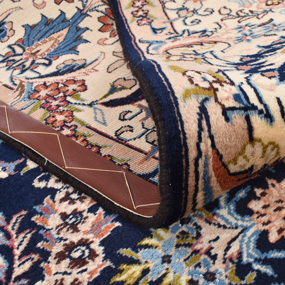 Dywan perski - Klasyczny kwadratowy  - 200 x 198 cm - ciemnoniebieski