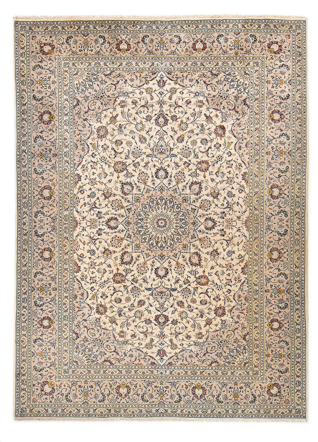 Dywan perski - Keshan - Royal - 347 x 246 cm - piaskowy