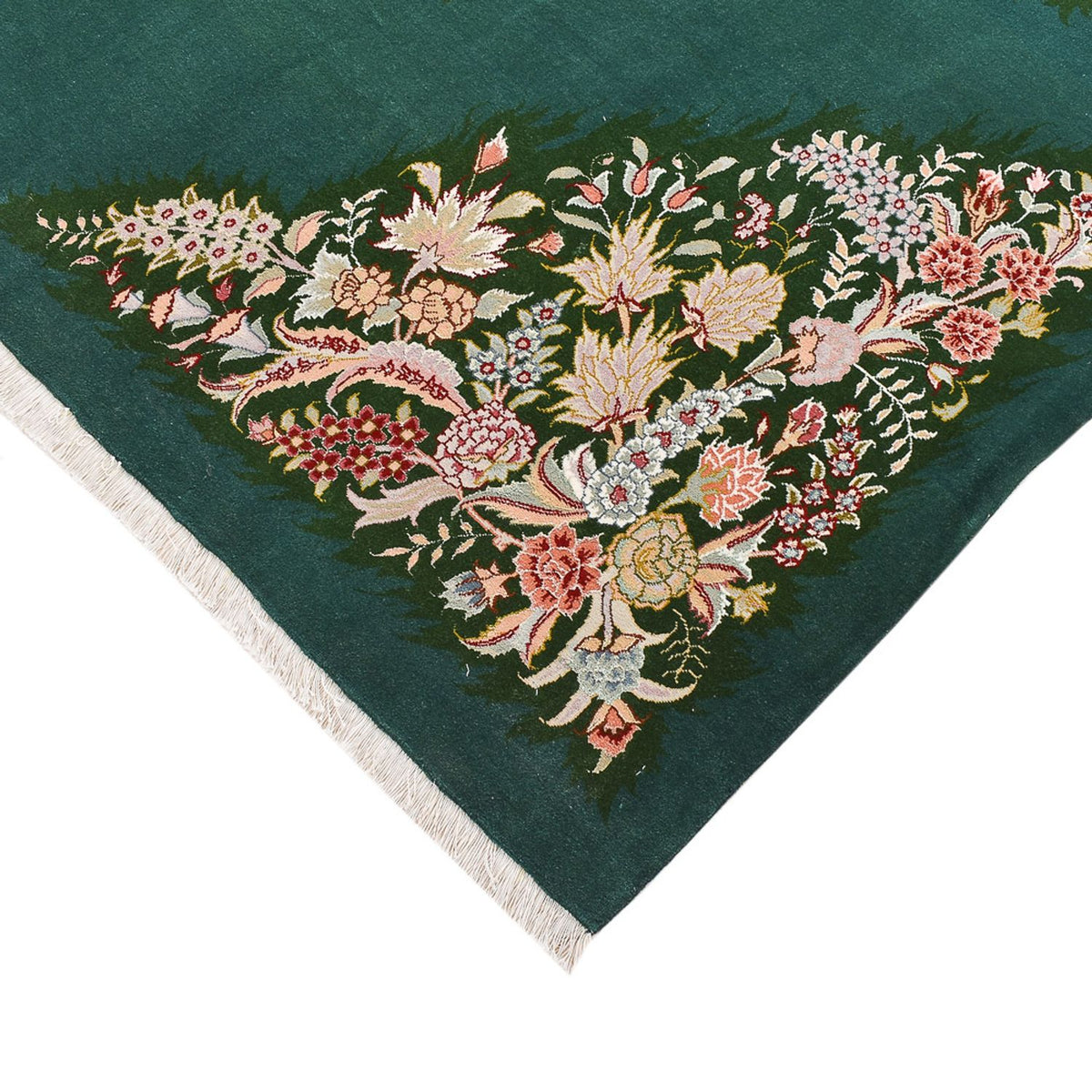 Dywan perski - Tabriz - Królewski - 250 x 200 cm - zielona