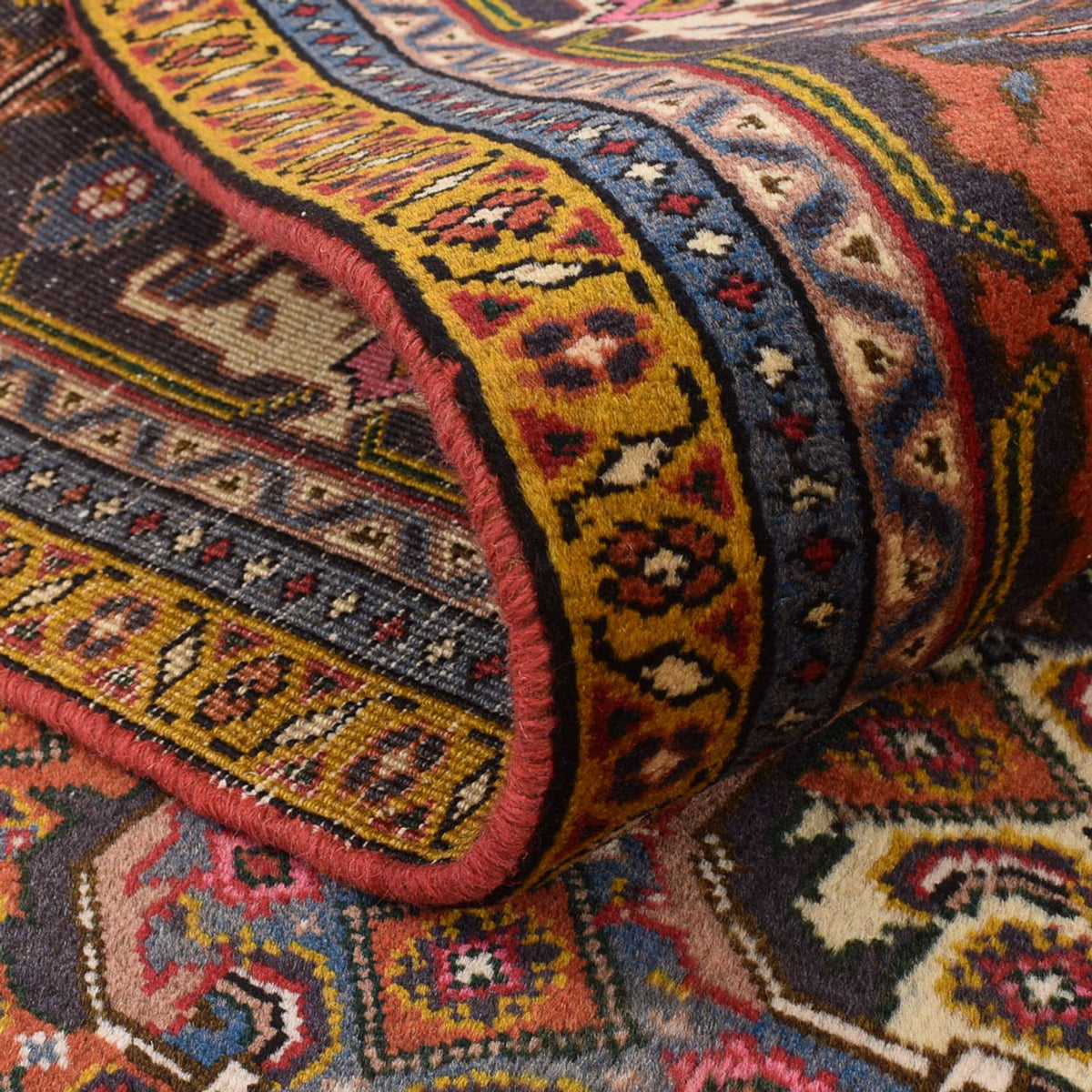 Perski dywan - Nomadyczny - 288 x 197 cm - pomarańczowy