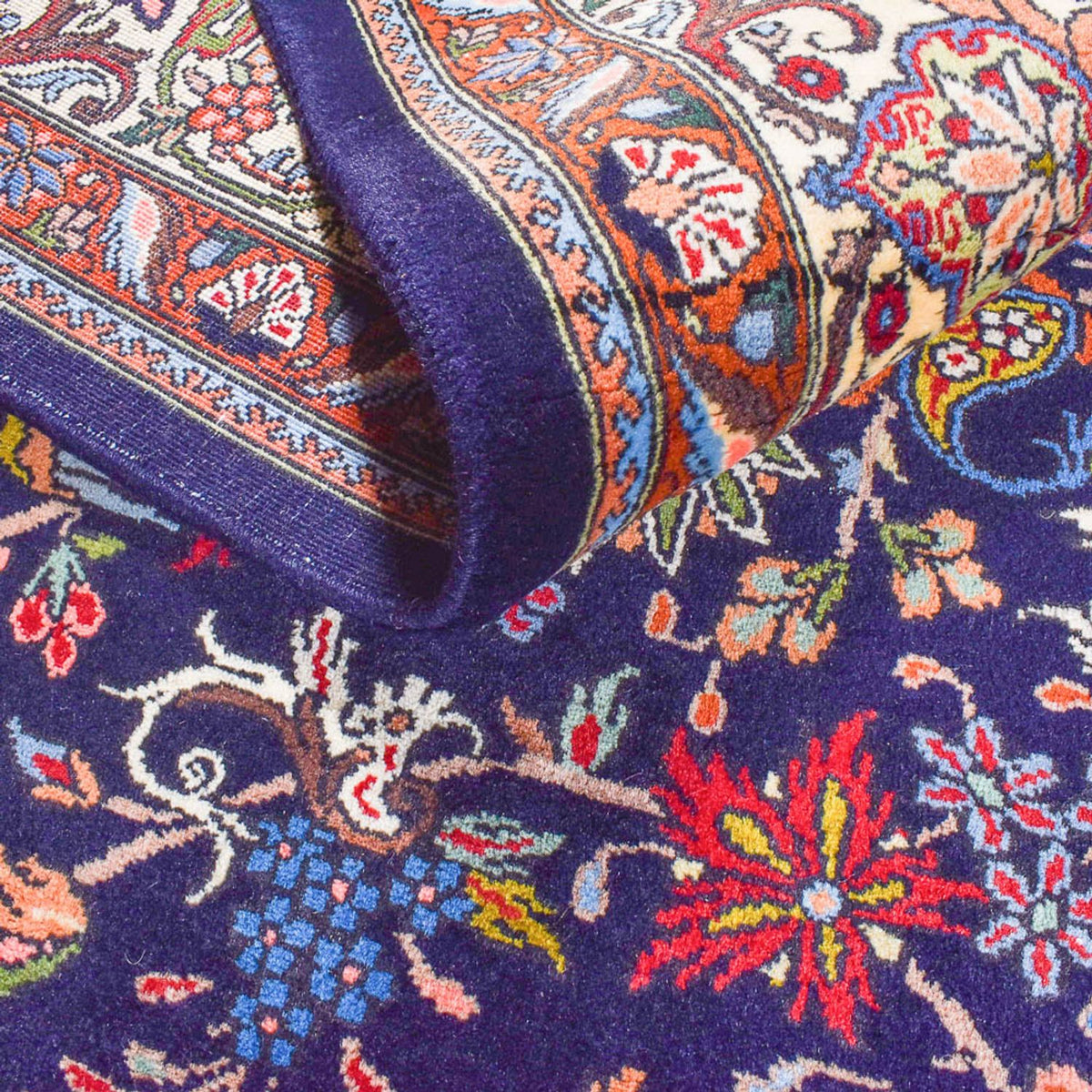 Perski dywan - Nomadyczny - 302 x 204 cm - ciemnoniebieski