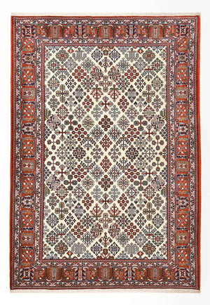 Perski dywan - Nomadyczny - 246 x 170 cm - kremowy