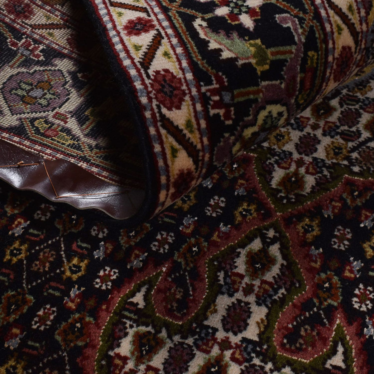 Dywan perski - Tabriz - Królewski - 202 x 150 cm - ciemnobrązowy