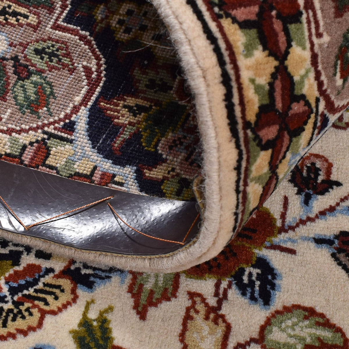 Perski dywan - Ghom - Królewski - 218 x 138 cm - beżowy