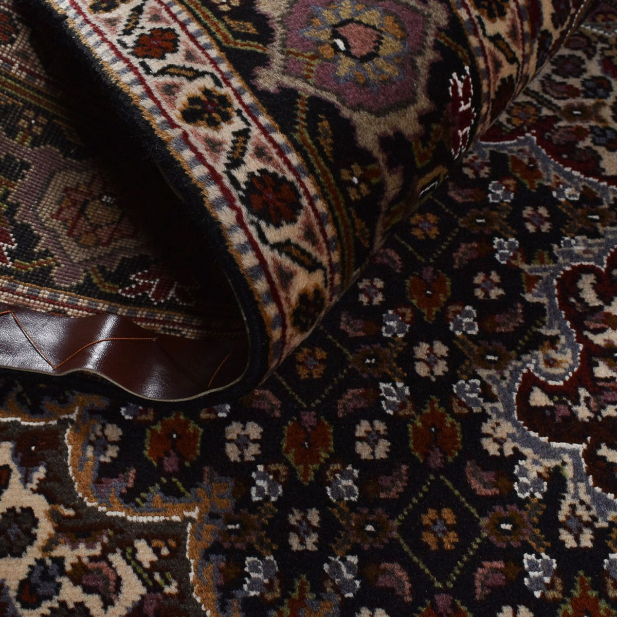 Dywan perski - Tabriz - Królewski - 196 x 148 cm - ciemnobrązowy