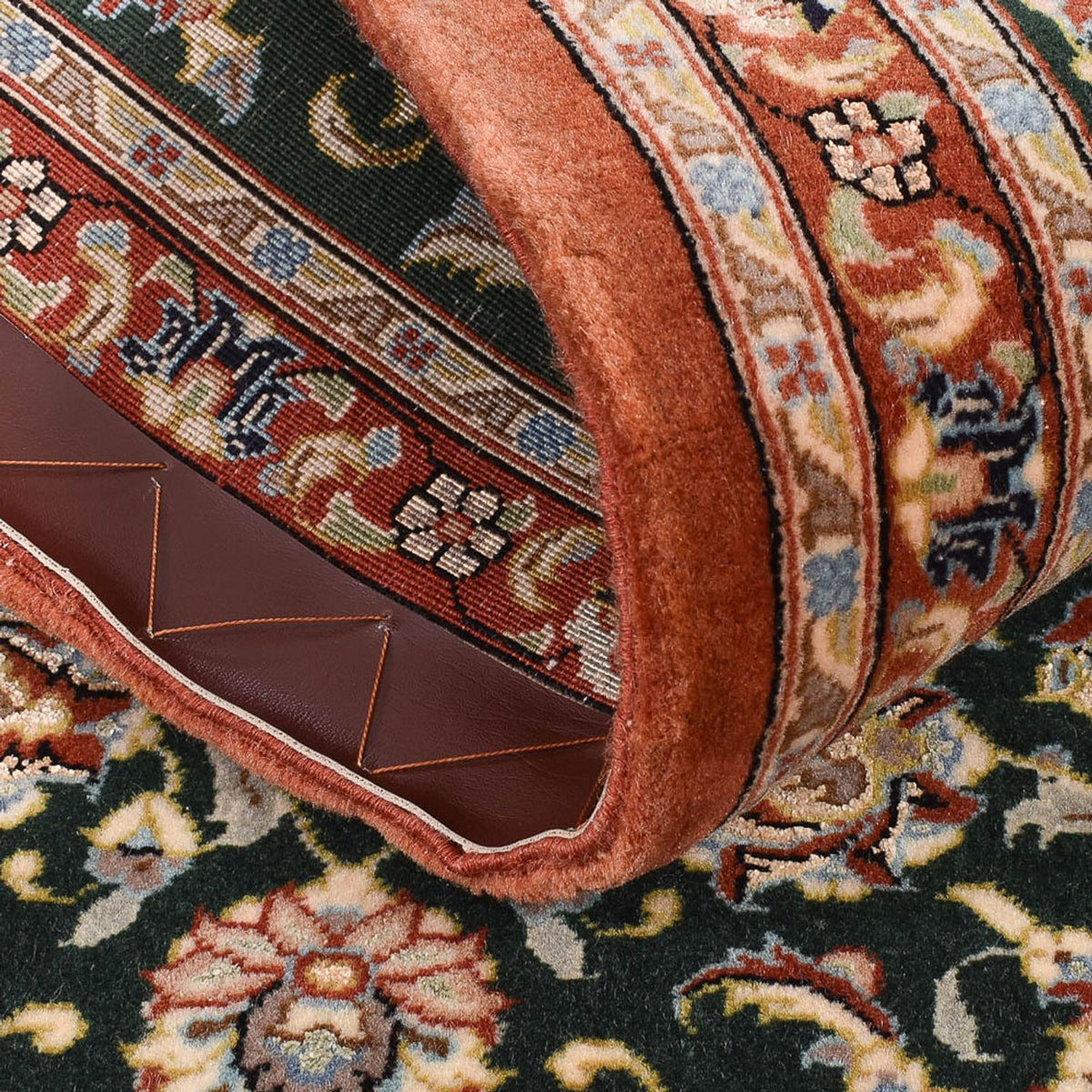 Biegacz Perski dywan - Ghom - Królewski - 202 x 56 cm - ciemnoniebieski