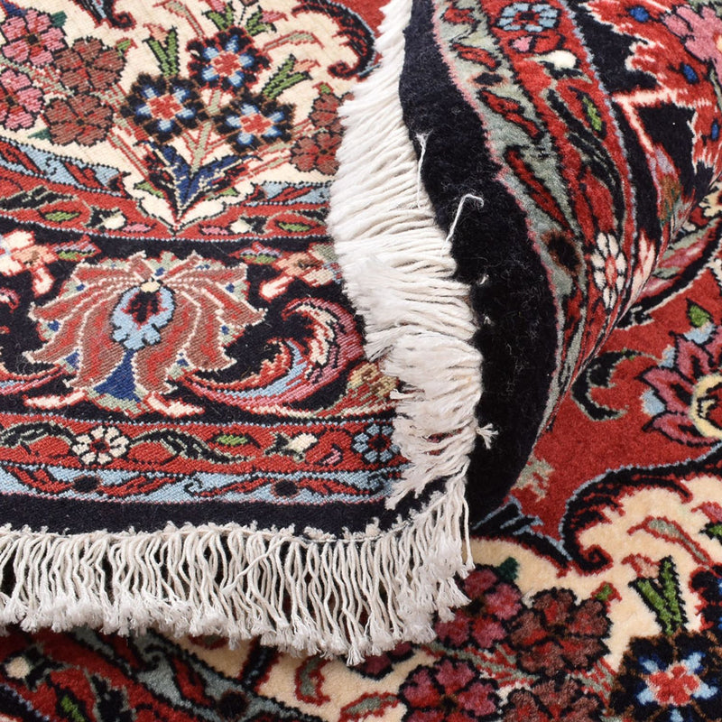 Dywan perski - Bijar okrągły  - 150 x 150 cm - czerwony