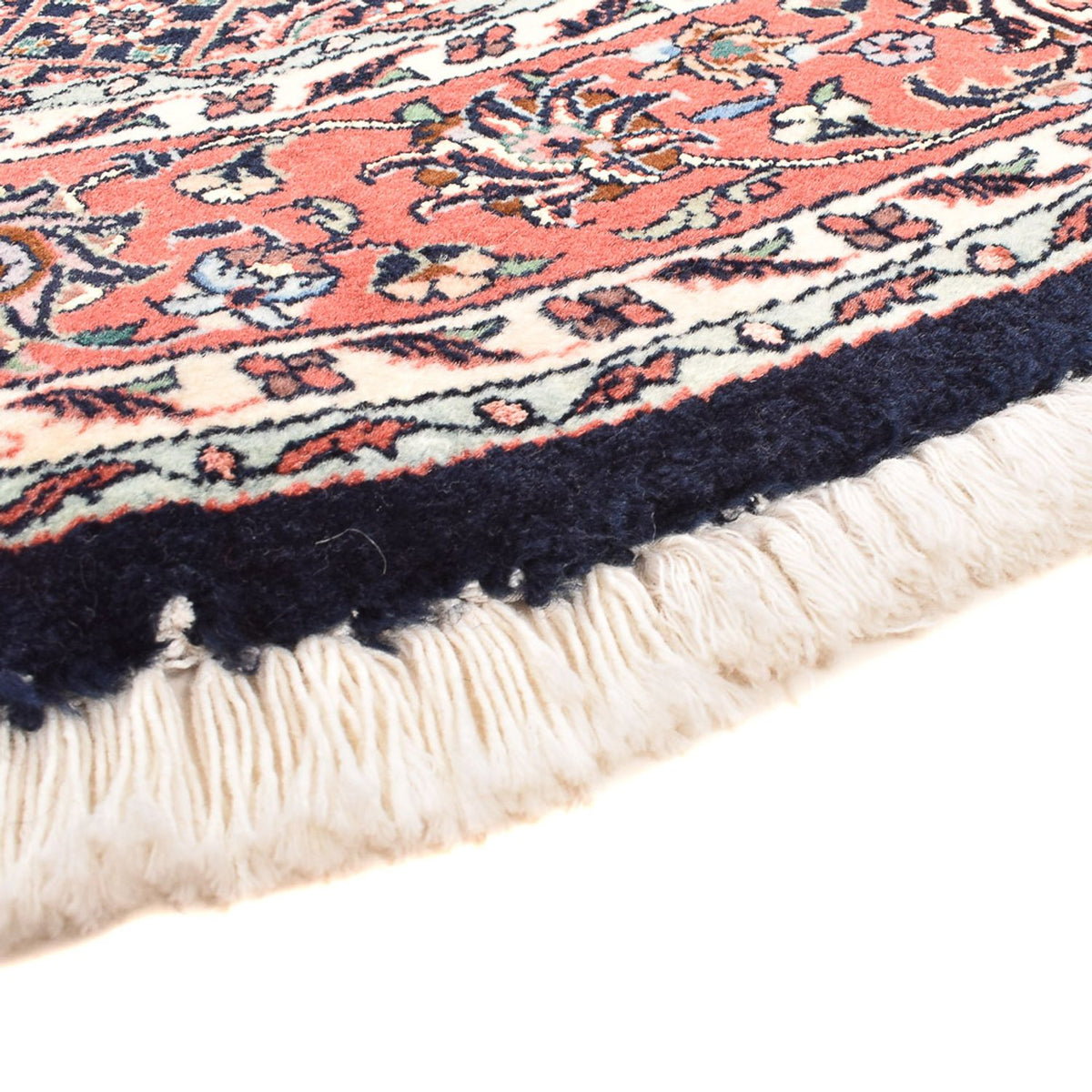 Dywan perski - Bijar okrągły  - 155 x 155 cm - ciemna czerwień