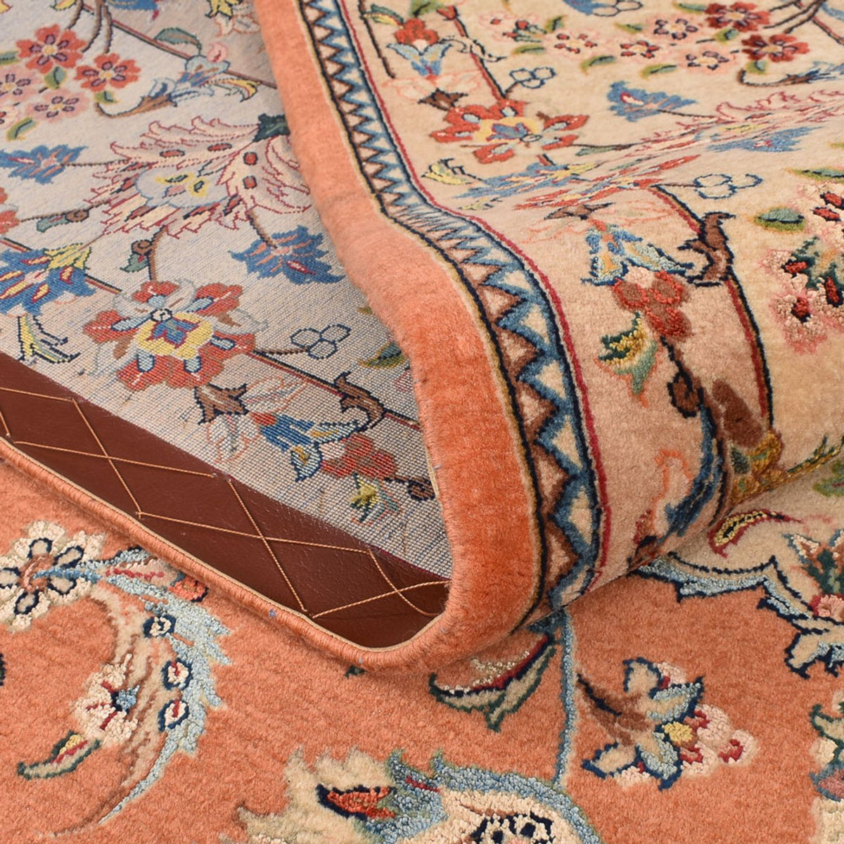 Perski dywan - Ghom - Królewski - 255 x 201 cm - terakota