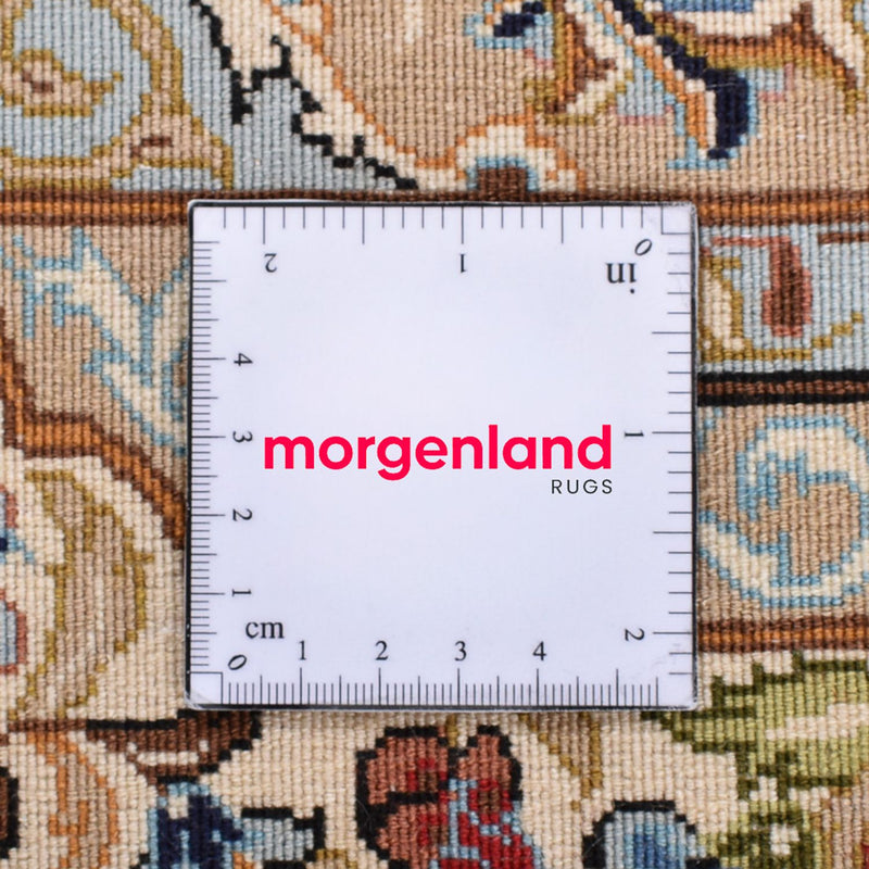 Perski dywan - Ghom - Królewski - 211 x 130 cm - jasny beż